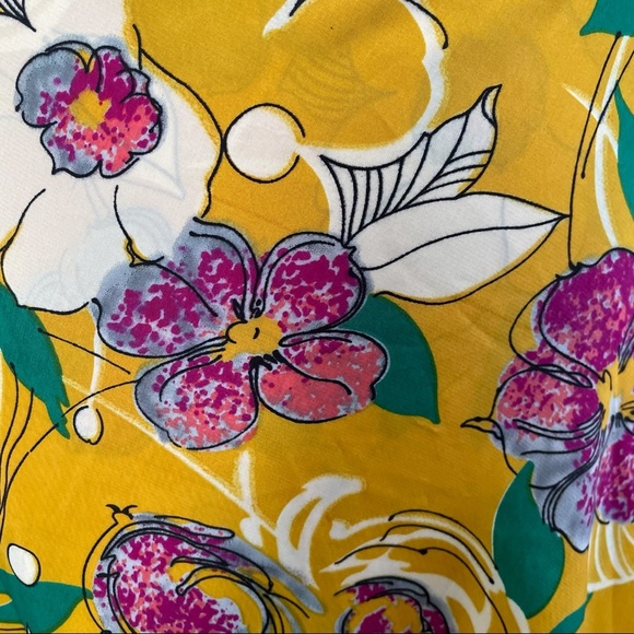 No Longer Avail- Yellow Pink Floral Maxi Wrap Dress Anthropologie Free People - Picture 10 of 10